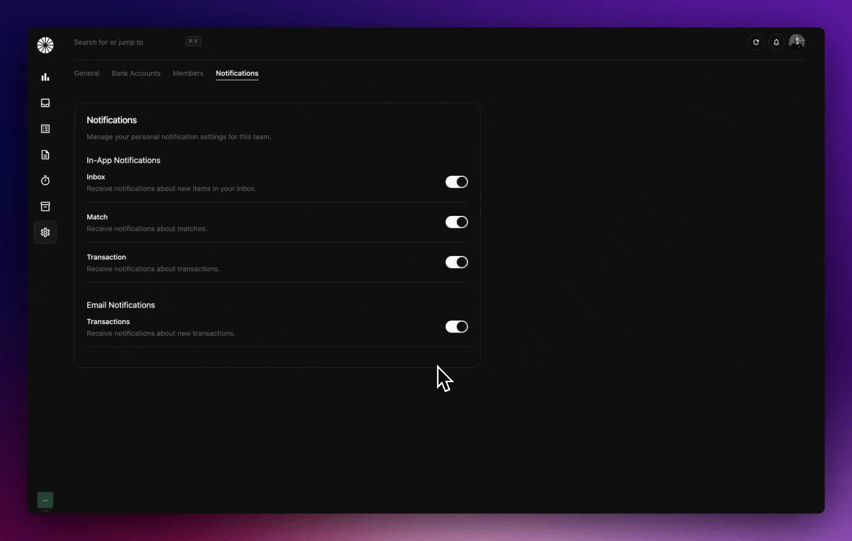 Midday - In App Notifications